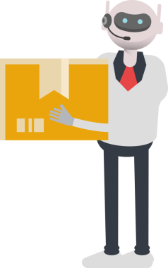 Operatör Robot Karakter Tutma Kutusu