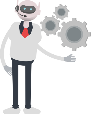 Operatör Robot Karakteri Vites Tutucu