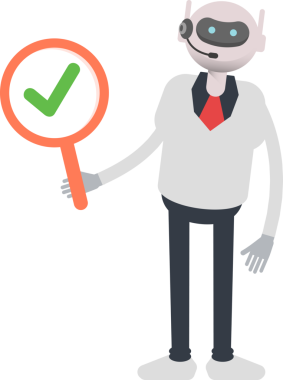 Operatör Robot Karakteri Denetim İşareti Gösteriliyor