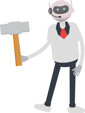 Operatör Robot Karakteri Sledge Hammer