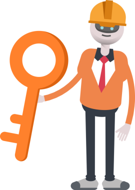 İnsansı Robot Mühendis Karakteri Anahtarı