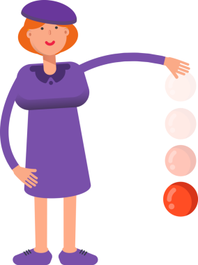 Violet Elbisesi Giyen Kız Balosu