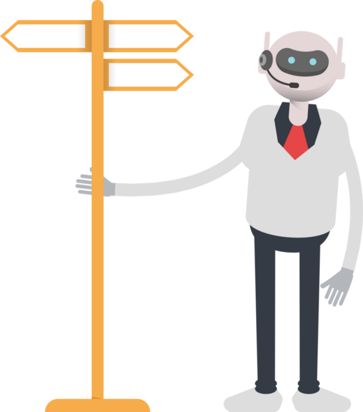 Operatör Robot Karakteri ve İmza Gönderi