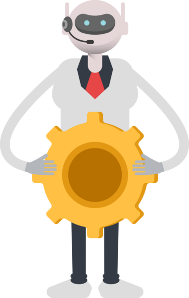 Operatör Robot Karakteri Vites Tutma Aracı