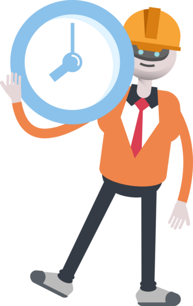 İnsansı Robot Mühendis Karakteri Saati