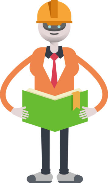 İnsansı Robot Mühendis Karakteri Okuma Kitabı