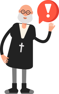 Eski Rahip Karakteri ve Hata İşareti