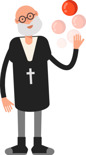 Eski Rahip Karakteri Top Oynuyor