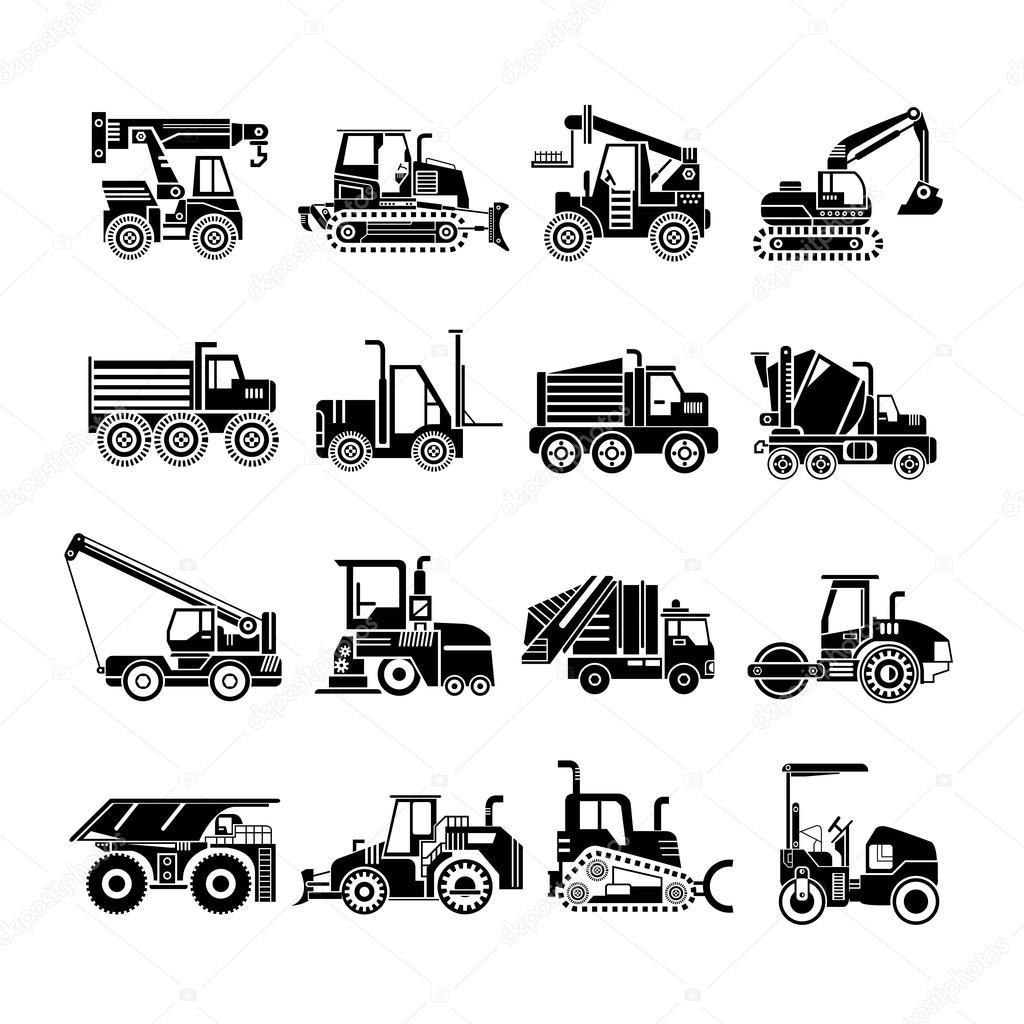 Heavy equipment and machinery Stock Vector Image by ©loopang 92471458