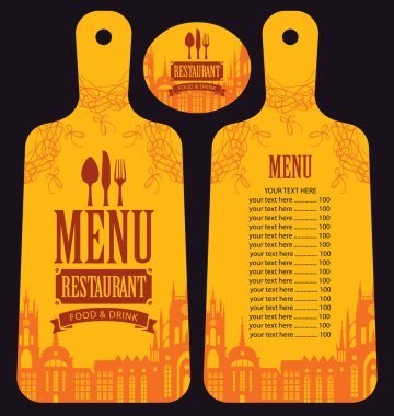 Restoranın menüsü