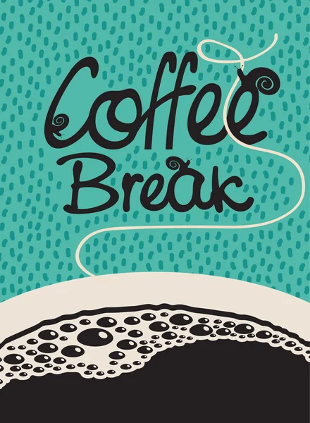 一杯のコーヒー ブレーク — ストックベクタ