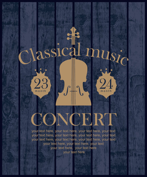 poster for a concert of classical music