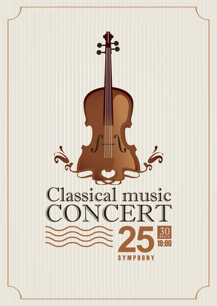 poster for a concert of classical music
