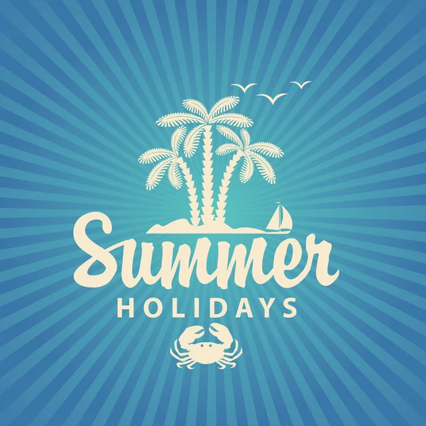 Banner de viagem férias de verão — Vetor de Stock