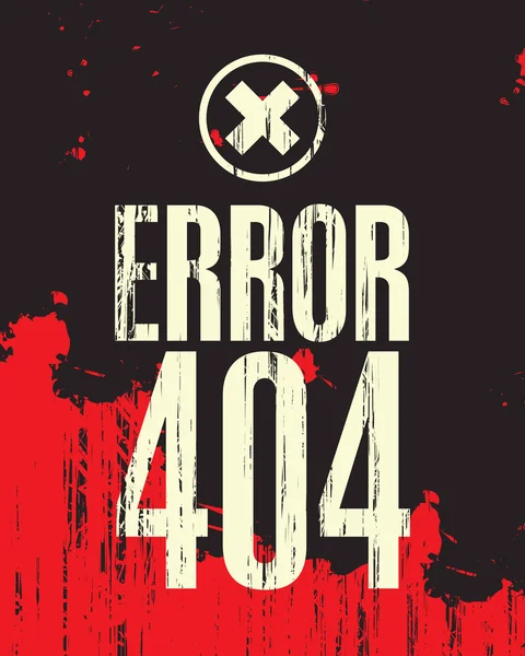 Erro de inscrição 404 — Vetor de Stock