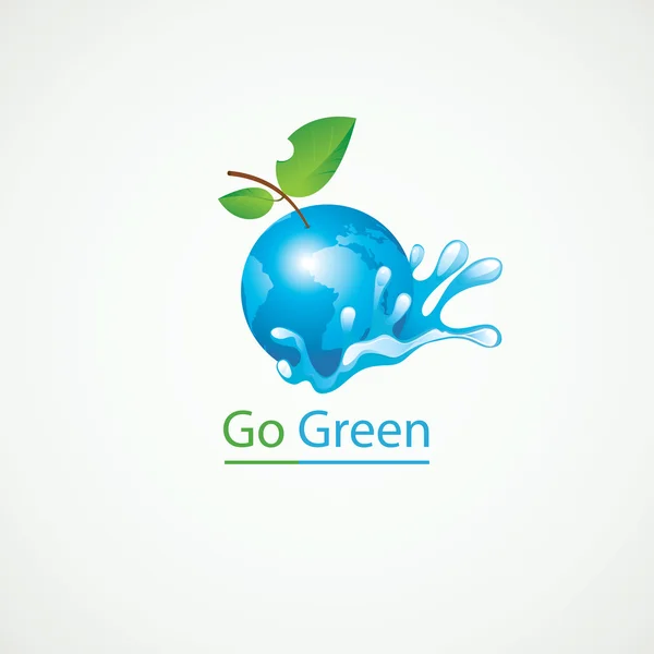 Go eco verde — Vector de stock