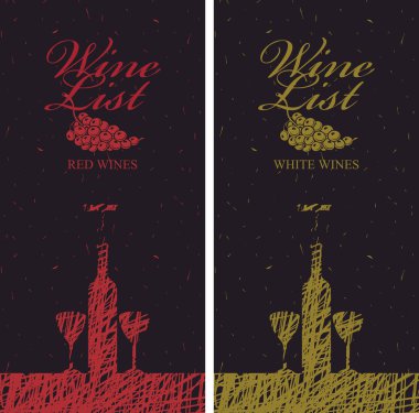 şişe şarap listesi menüsü