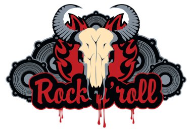 Boğa kafatası ve rulo