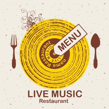 Menü restoran ile canlı müzik