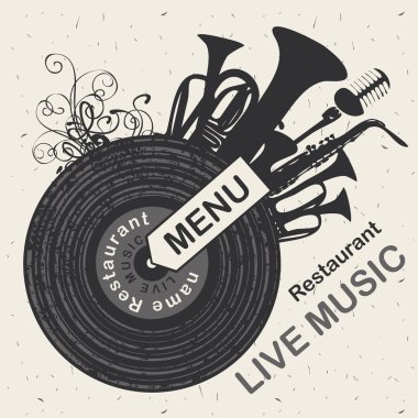 Menü restoran ile canlı müzik