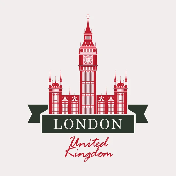 Big Ben in Londen — Stockvector