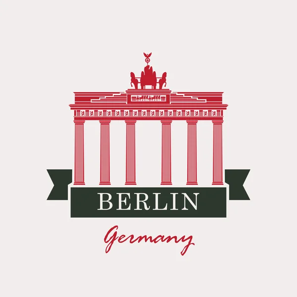 Бранденбурзькі ворота в Берліні — стоковий вектор
