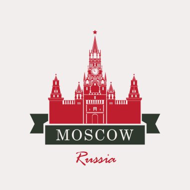 Moskova'da Kremlin Spassky Kulesi