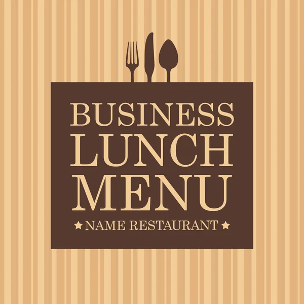 Business lunchmeny — Stock vektor