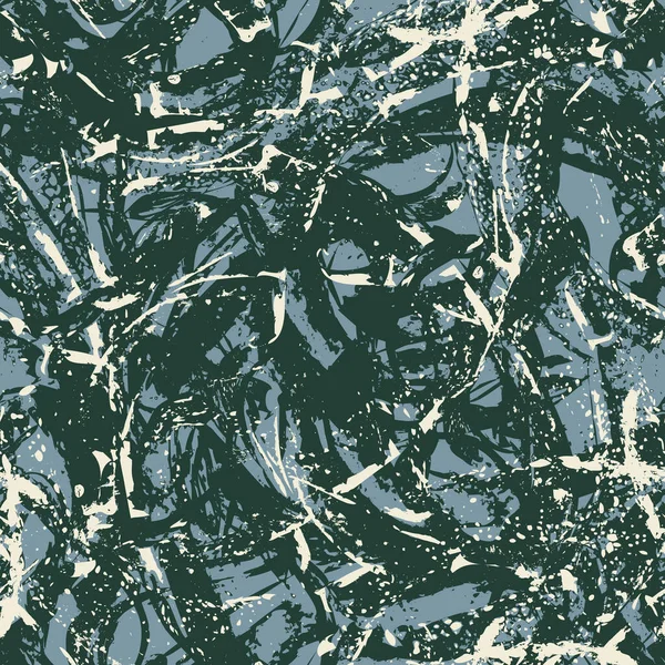 Abstraktes Nahtloses Muster Mit Zufälligen Pinselstrichen Chaotischen Kritzeleien Und Flecken — Stockvektor