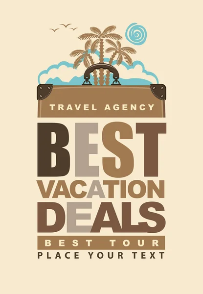 Las mejores ofertas de vacaciones — Vector de stock