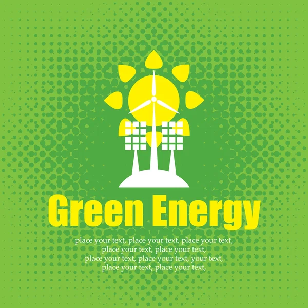 Green energy — Stock Illustration Green energy Vector Graphics