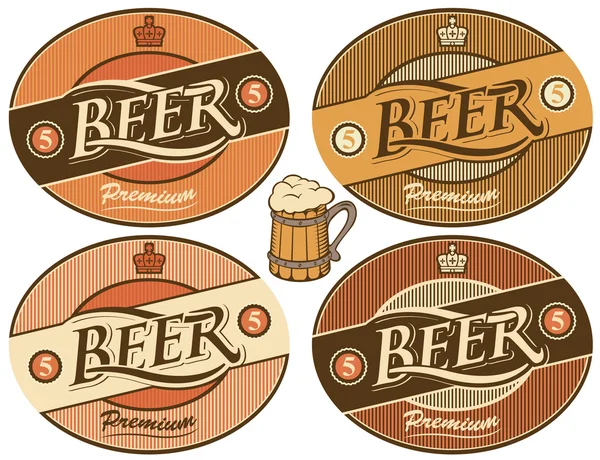 Etiqueta de cerveza — Archivo Imágenes Vectoriales