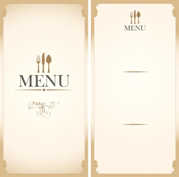 Modelo de menu —  Vetores de Stock