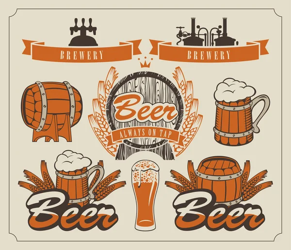 Beer set — Stock Illustration Beer set Stock Illustration