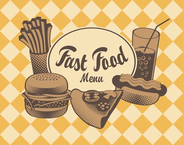 Fast-Food — Vetor de Stock