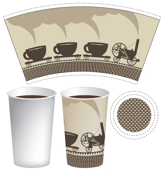 Taza de café — Vector de stock