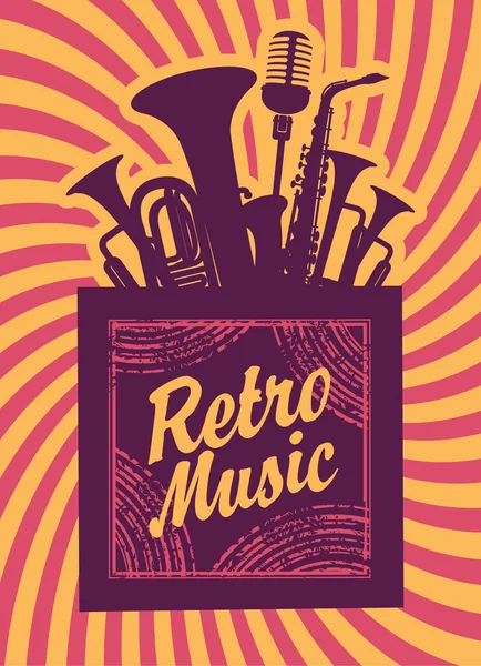 Música retro — Vector de stock