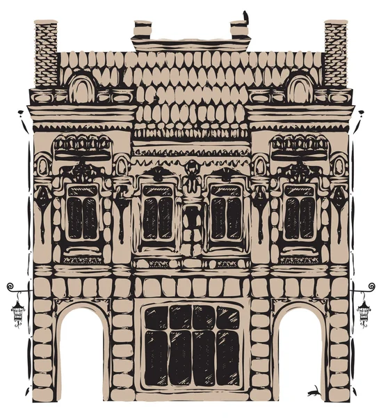 Edificio antiguo — Vector de stock