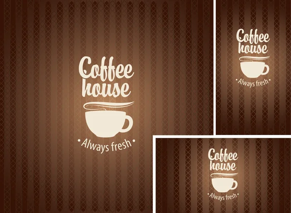 Koffiehuis — Stockvector