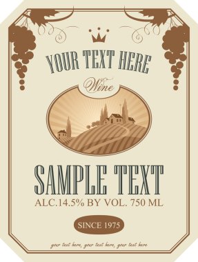 şarap etiketi