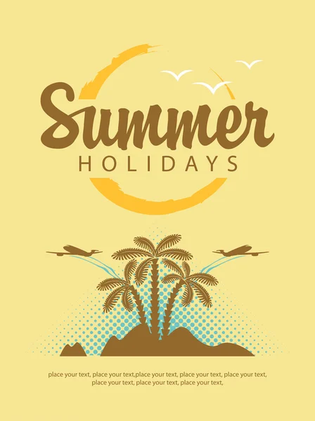 Summer holidays — Stock Vector