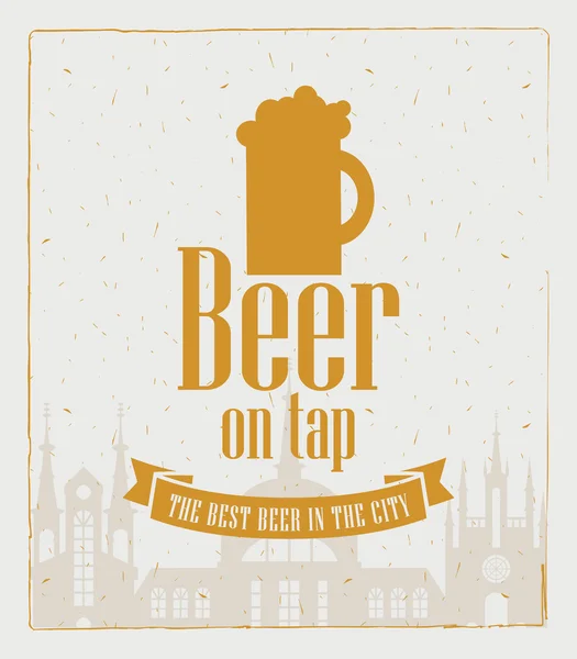 Město piva — Stockový vektor