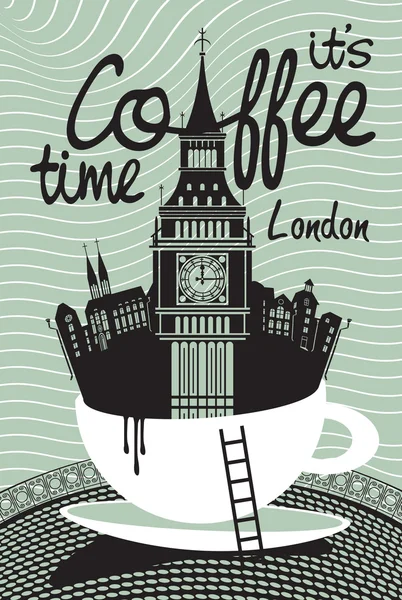 Caffè london — Vettoriale Stock