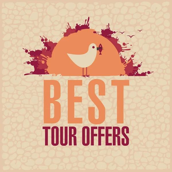 Best Tours Offers — Stock Vector