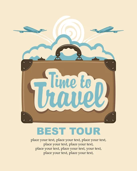 Time to travel — Stock Vector