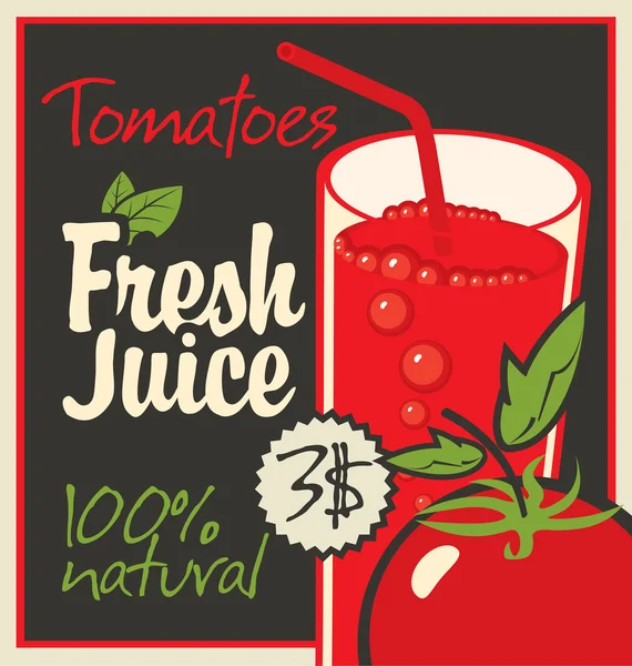 Tomates jus — Image vectorielle