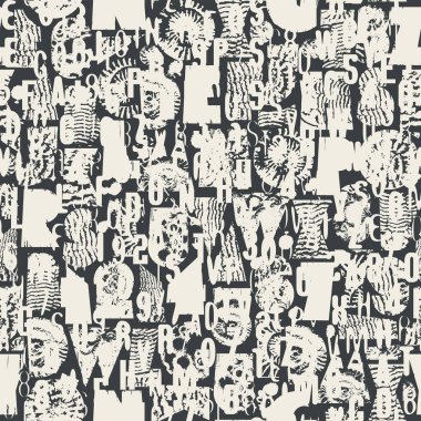 Dokuları geometrik şekillerden oluşmuş, deniz temalı kabuklu, soyut, pürüzsüz bir desen. Kumaş, tekstil, tişört tasarımı, fayanslar, duvar kağıdı, ambalaj kağıdı. Hayır Al.