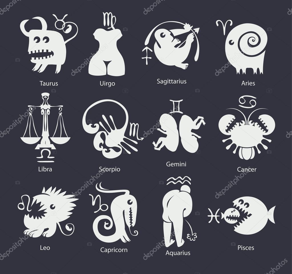 zodiac sign set