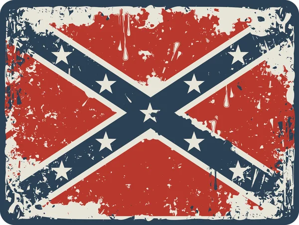 Confederate Rebel flag — Stock Vector