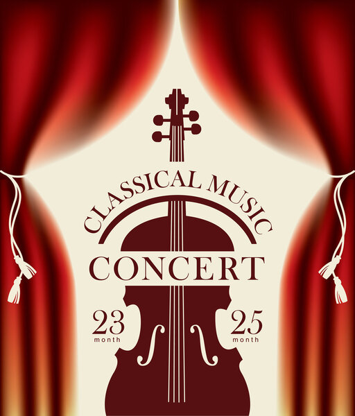 poster for a concert of classical music